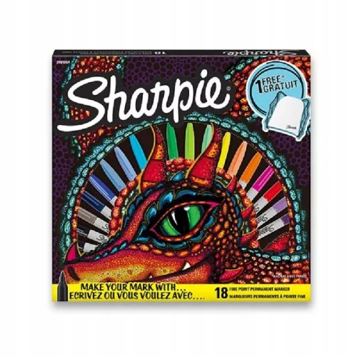 Sharpie Kreatív Permanent Marker Készlet 18 Darab/Készlet Ajándék Tornazsákkal és Tolltartóval