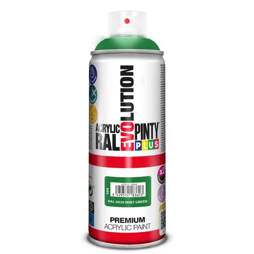 Pinty Plus EVO Akrilfesték Spray 400 ml RAL 6029 Mentazöld