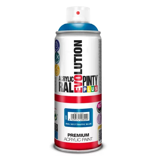 Pinty Plus EVO Akrilfesték Spray 400 ml RAL 5017 Közlekedési Kék