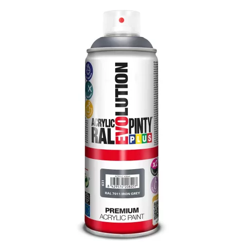 Pinty Plus EVO Akrilfesték Spray 400 ml RAL 7011 Szürke