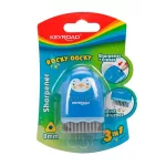 Keyroad Hegyező Egylyukú Radírral és Porkefével Rocky Docky