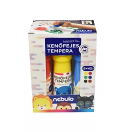 Nebulo Tempera Készlet Kenőfejes 45 m/Tubus 6 Szín/Csomag