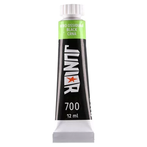 Junior Tempera 12 ml Brillio Fekete