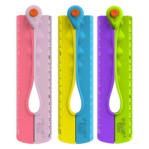 Y-Plus+ Vonalzó Összehajtható 15-30 cm Vegyes Színekben Click