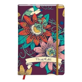   Clairfontaine Notesz A/6 80 Lapos Sima Keményfedeles Frida Kahlo Vegyes Minta