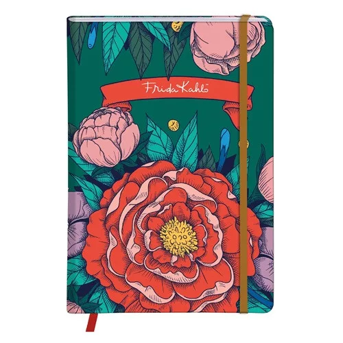 Clairfontaine Notesz A/5 80 Lapos Vonalas Keményfedeles Frida Kahlo Vegyes Minta