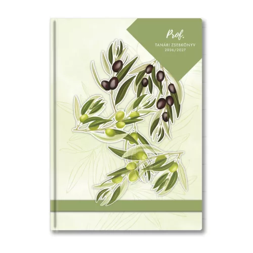 Toptimer Tanári Zsebkönyv A/5 2026-2027 Oliva