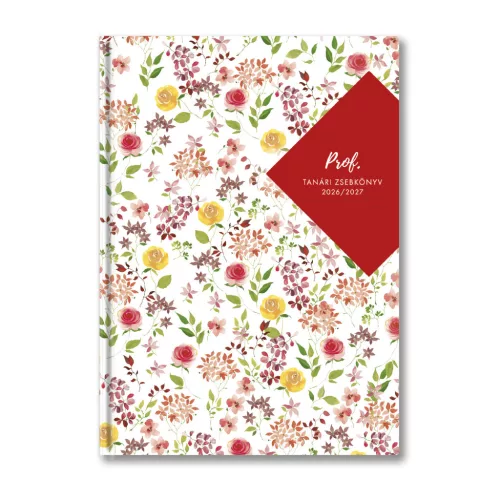 Toptimer Tanári Zsebkönyv A/5 2026-2027 Kisvirág