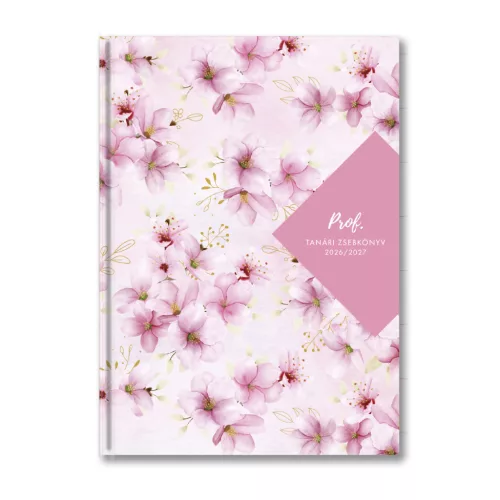 Toptimer Tanári Zsebkönyv A/5 2026-2027 Cseresznye