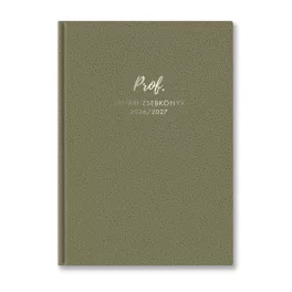 Toptimer Tanári Zsebkönyv A/5 2026-2027 Oliva Zöld