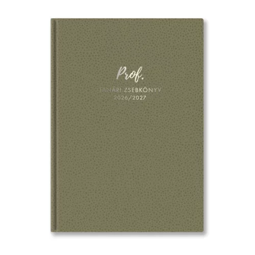 Toptimer Tanári Zsebkönyv A/5 2026-2027 Oliva Zöld