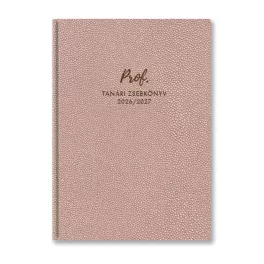 Toptimer Tanári Zsebkönyv A/5 2026-2027 Púder Bubble