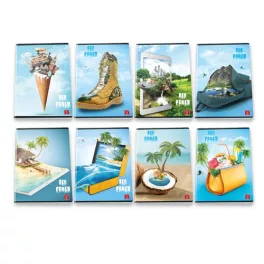 Pigna Füzet A/4 42 Lapos Sima Eco Fancy Vegyes Minta