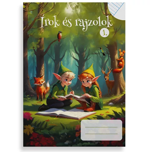 PD School Füzet Tűzött A/5 1. Osztály Írok és Rajzolok Vegyes Mintákban