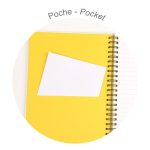 Clairfontaine Spirálfüzet A/5 60 Lapos Vonalas Inkebana Vegyes Minta