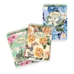 Pigna Jegyzettömb Spirálos A/5 50 Lapos Négyzetrácsos Nature Flowers Vegyes Minta