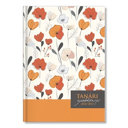 PD Tanári Zsebkönyv 2026-2027 Floral