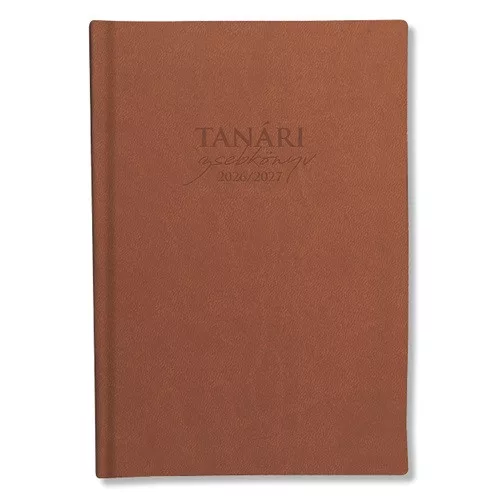 PD Tanári Zsebkönyv 2026-2027 Műbőr Barna