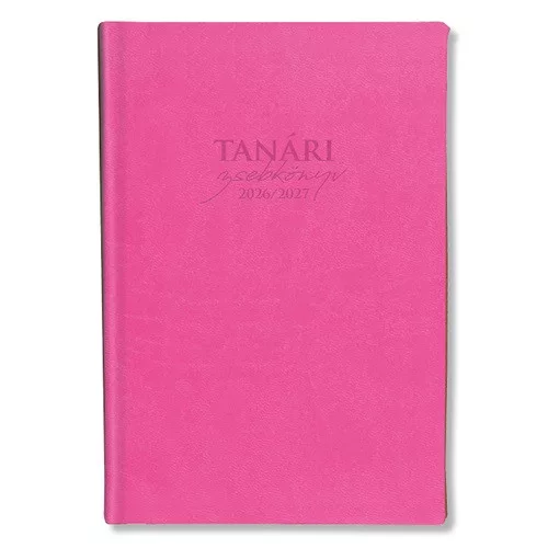 PD Tanári Zsebkönyv 2026-2027 Műbőr Rózsaszín