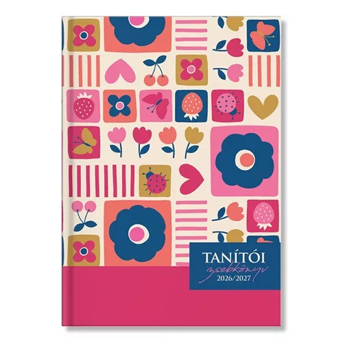 PD Tanári Zsebkönyv 2026-2027 Pink