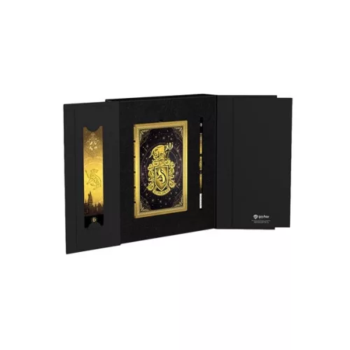 Paperblanks Harry Potter Hufflepuff Exkluzív Ajándékszett Díszdobozban Midi Vonalas Keményfedeles Jegyzetfüzettel, Könyvjelzővel és HB Grafitceruzával