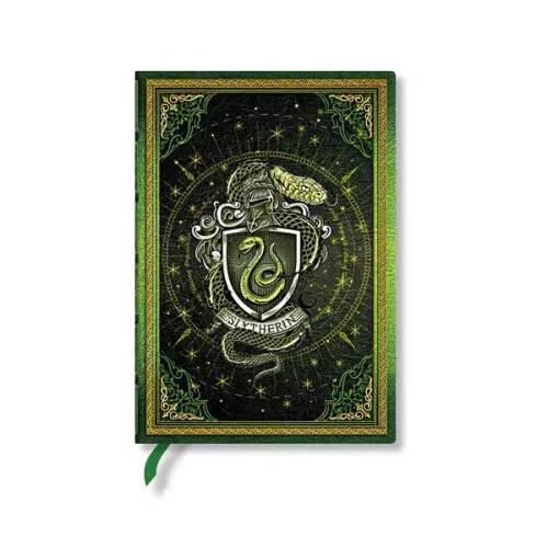 Paperblanks Keményfedeles Notesz Midi 12x18 cm Vonalas Harry Potter Slytherin