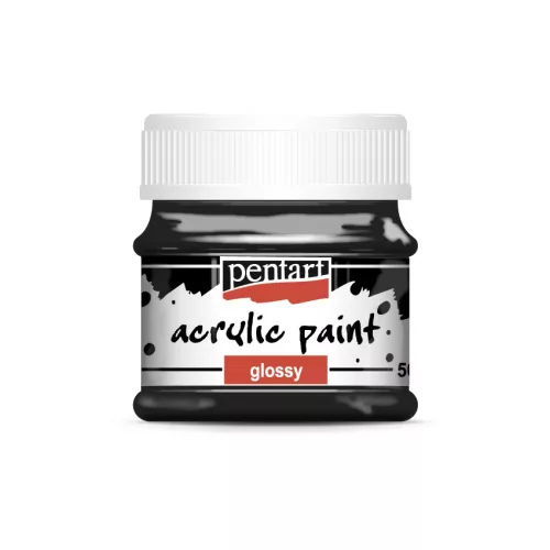 Pentart Akrilfesték Fényes 50 ml Fekete