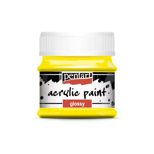 Pentart Akrilfesték Fényes 50 ml Sárga