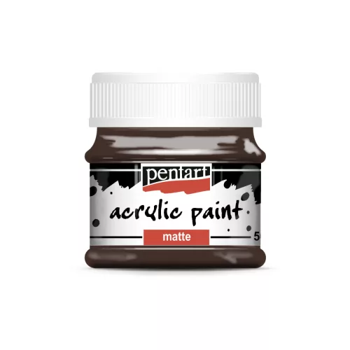 Pentart Akrilfesték Matt 50 ml Sötétbarna
