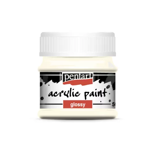 Pentart Akrilfesték Fényes 50 ml Elefántcsont Fehér