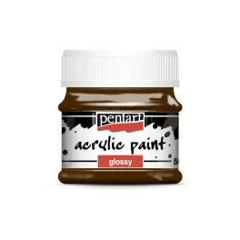 Pentart Akrilfesték Fényes 50 ml Sötétbarna