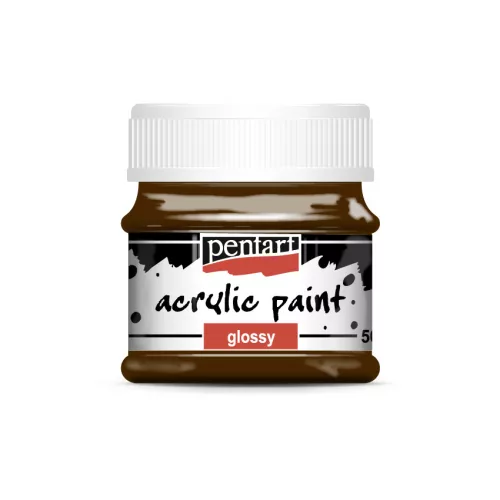 Pentart Akrilfesték Fényes 50 ml Sötétbarna