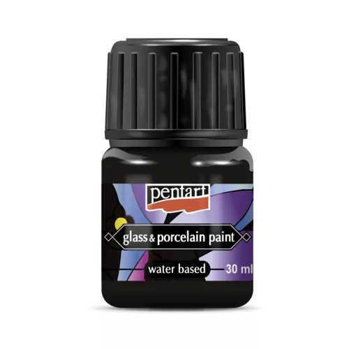 Pentart Üveg- és Porcelánfesték 30 ml Fekete
