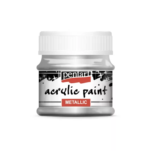 Pentart Akrilfesték Fényes 50 ml Ezüst