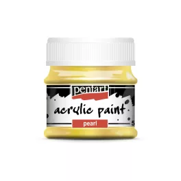 Pentart Akrilfesték Fényes 50 ml Gyöngyház Sárga