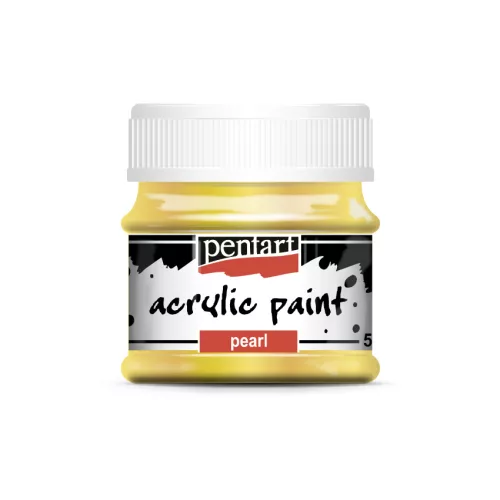 Pentart Akrilfesték Fényes 50 ml Gyöngyház Sárga