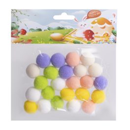 Pompon 20 mm Pasztell Vegyes Színekben 24 Darab/Csomag
