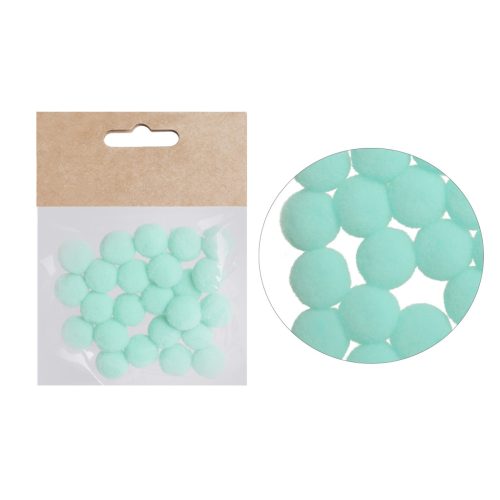 Pompon 1,5 mm Türkizzöld 24 Darab/Csomag