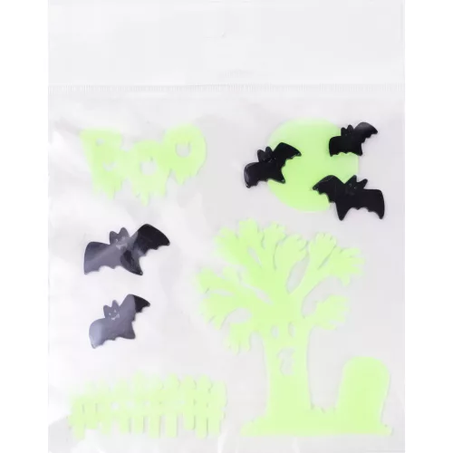 Halloweeni Ablakzselé Foszforeszkáló 20x25 cm Boo
