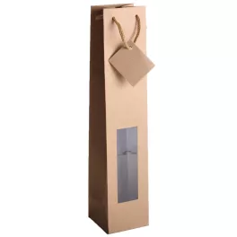 Italos Dísztasak Pálinkás 8x8x38 cm Ablakos Kraft