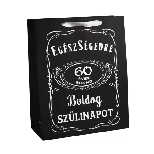 Dísztasak 60-as Születésnap 26x32 cm