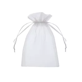 Organza Tasak Fehér Nagy 15x22 cm