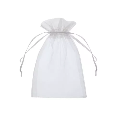 Organza Tasak Fehér Nagy 15x22 cm