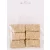 Dekorációs Szénabála Mini Natúr 4x2 cm 6 Darab/Csomag