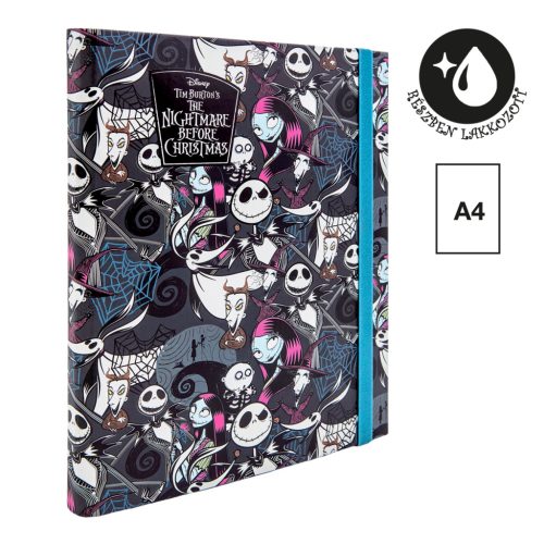Colorino Füzetbox A/4 30 mm Gumis Tim Burton Fekete