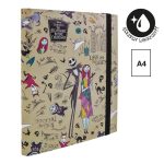 Colorino Füzetbox A/4 30 mm Gumis Tim Burton Bézs