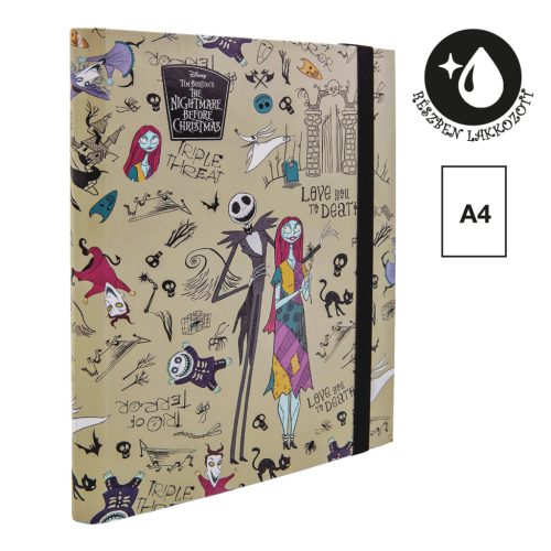 Colorino Füzetbox A/4 30 mm Gumis Tim Burton Bézs