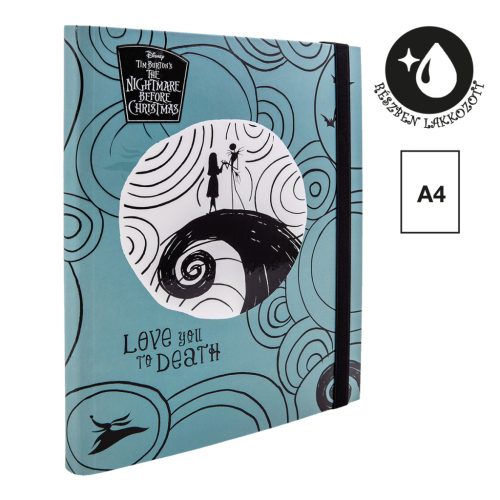 Colorino Füzetbox A/4 30 mm Gumis Tim Burton Szürke