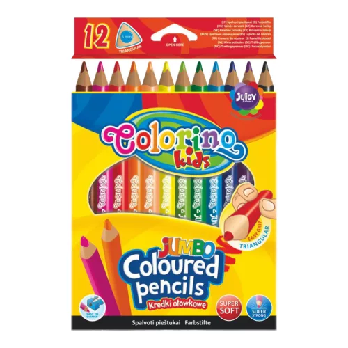 Colorino Színes Ceruza Jumbo 12 Szín/Készlet