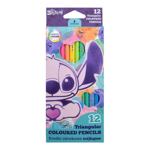 Colorino Színes Ceruza 12 Szín/Készlet Stitch Pasztell